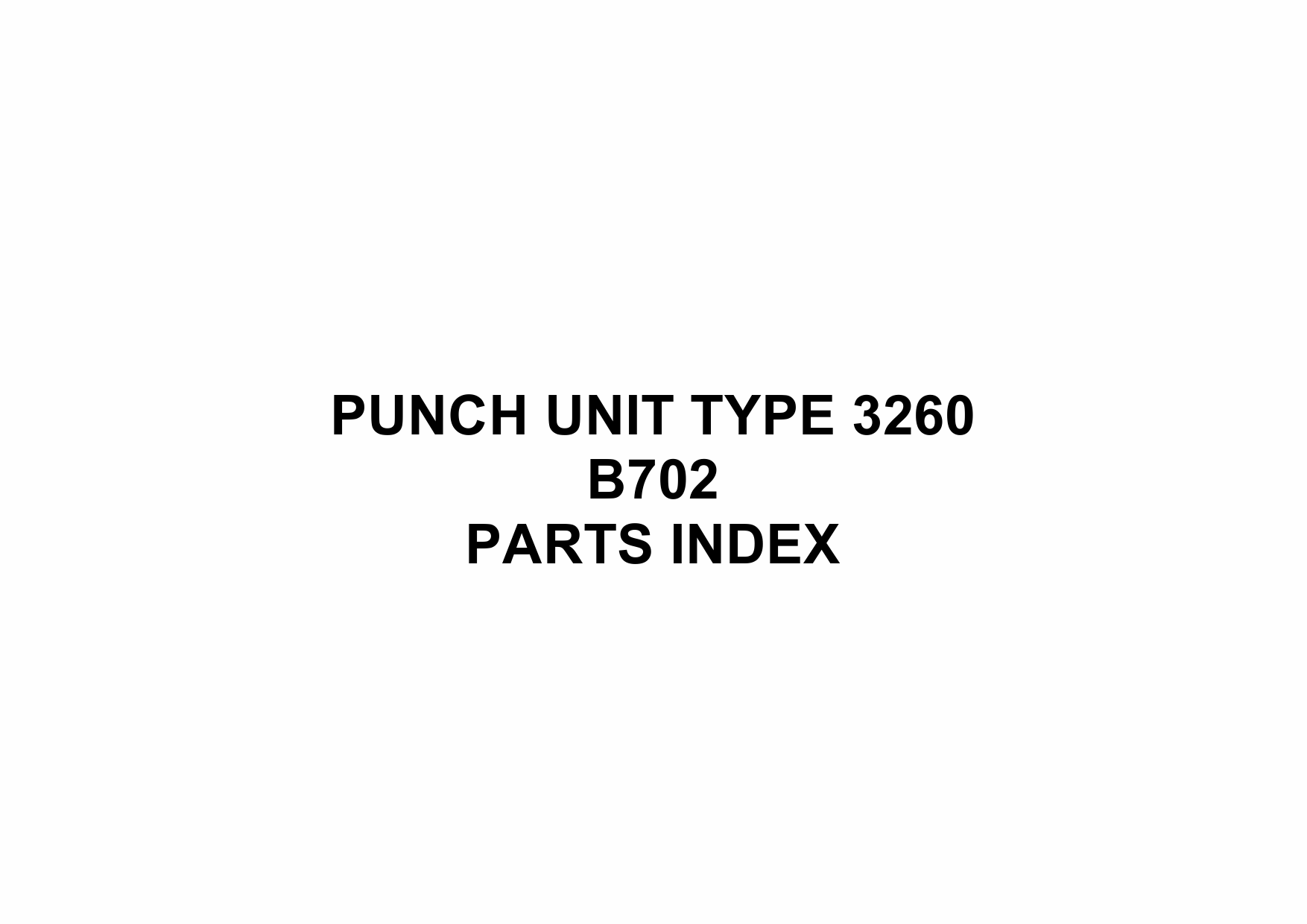 RICOH Options B702 PUNCH-UNIT-TYPE-3260 Parts Catalog PDF download-5
